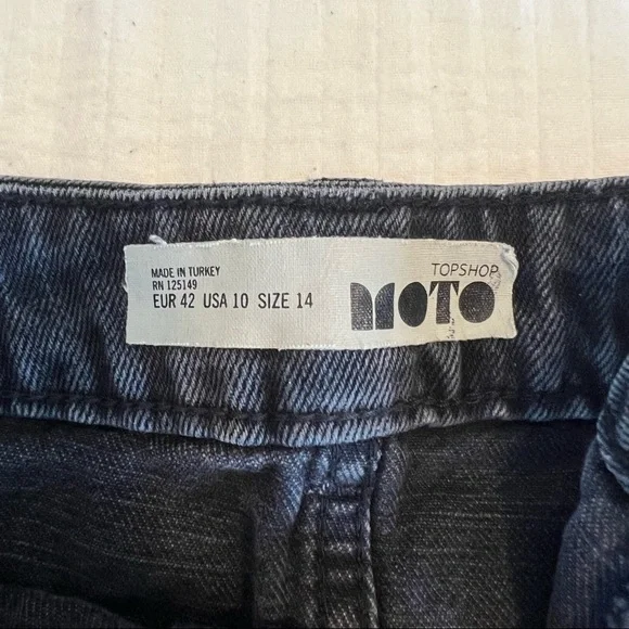 Topshop Moto Black Denim Skirt - Picture 12 of 14